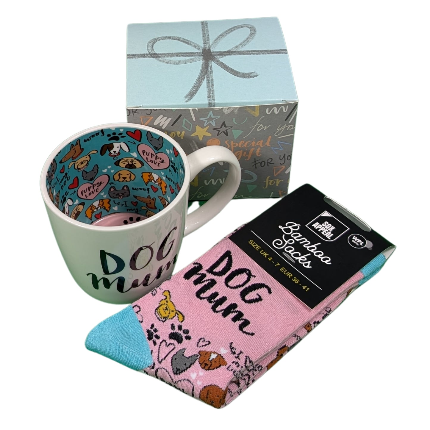 Dog Mum Mug & Socks Set For Her Pawsome Dog Mummy Gift Set