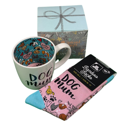Dog Mum Mug & Socks Set For Her Pawsome Dog Mummy Gift Set