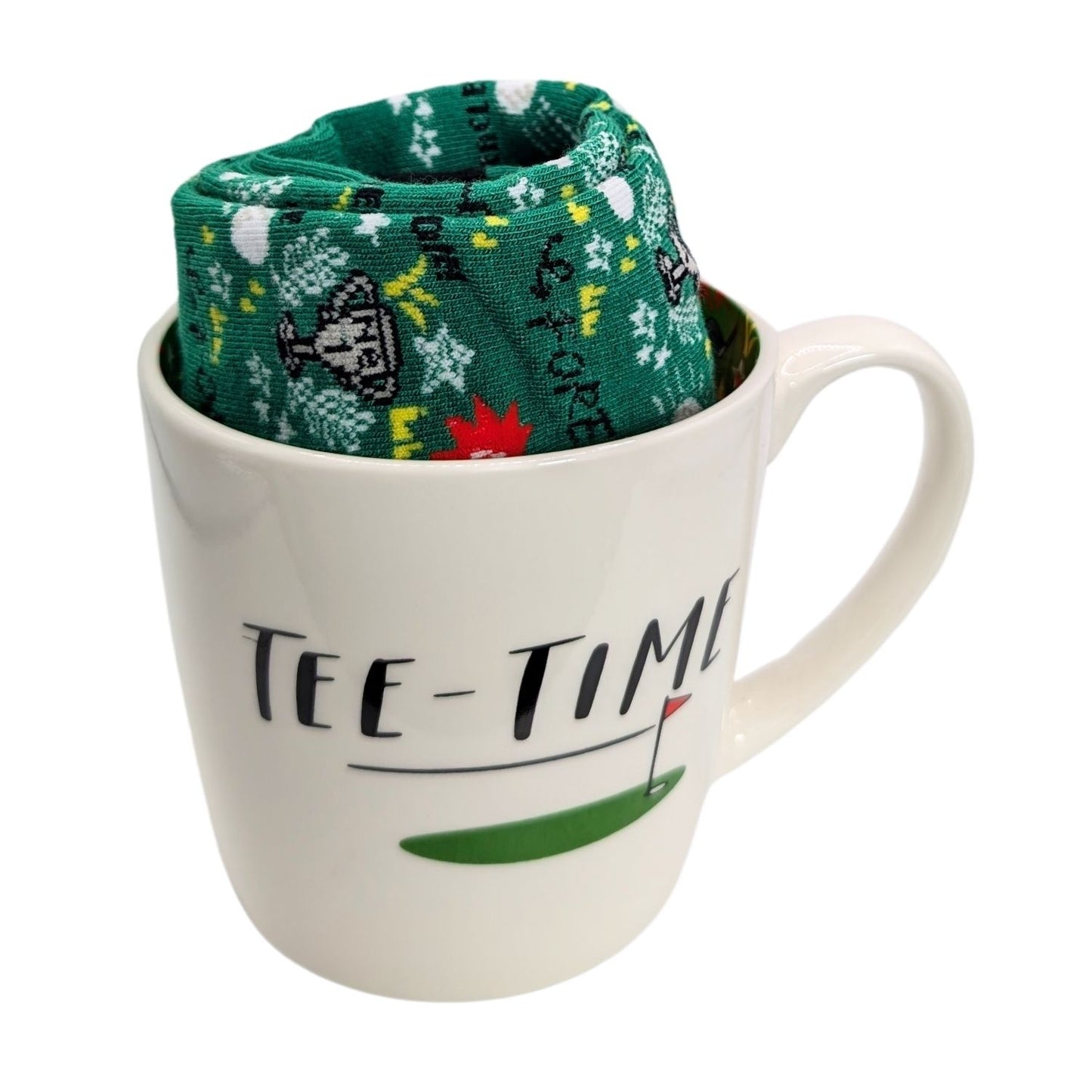 Tee-Time Golfing Mug & Socks Set For Him Golf-Tastic Fun Gift Set