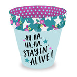 Love Plants Ha Ha Staying Alive! Painted Terracotta Plant Pot Gift Idea