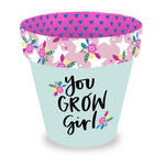 Love Plants You Grow Girl Painted Terracotta Plant Pot Gift Idea
