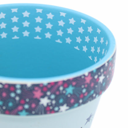 Love Plants I'm Sexy & I Grow It Blue Painted Terracotta Plant Pot Gift Idea