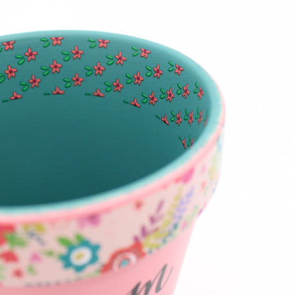 Love Plants Bloom Where You Are Planted Painted Terracotta Plant Pot Gift Idea