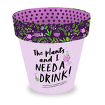 Love Plants The Plants & I Need A Drink! Painted Terracotta Plant Pot Gift Idea