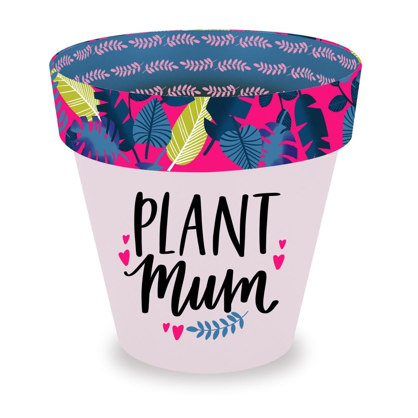 Love Plants Plant Mum Pink Painted Terracotta Plant Pot Gift Idea