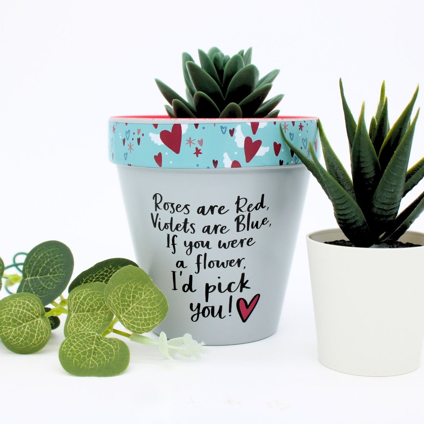 Love Plants If You Were A Flower I'd Pick You Painted Terracotta Plant Pot Gift
