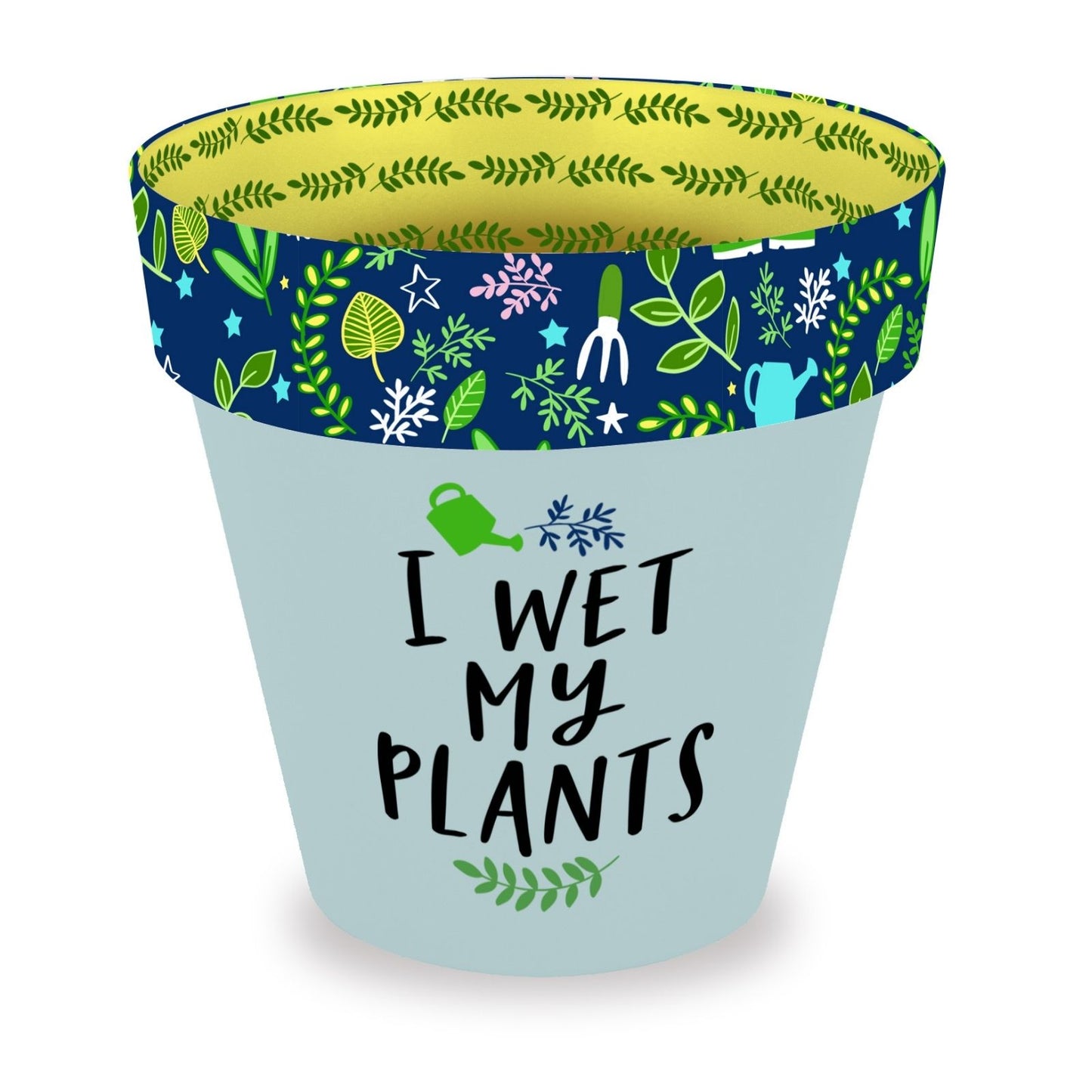 Love Plants I Wet My Plants Painted Terracotta Plant Pot Funny Gift Idea
