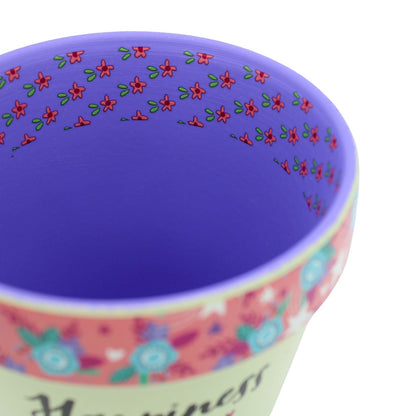 Love Plants Happiness Is Watching Your Plants Grow Painted Terracotta Plant Pot