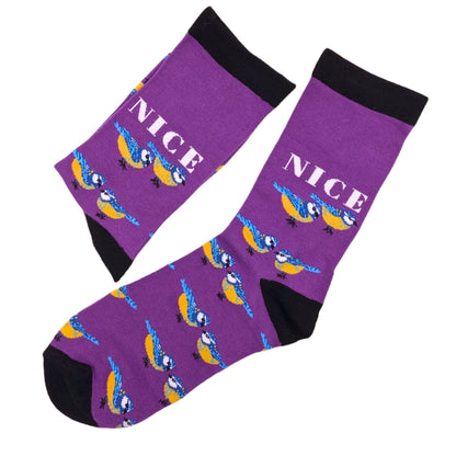 Nice  Pair Tits Socks For Her UK 4-7 Bamboo Socks Novelty Gift Idea