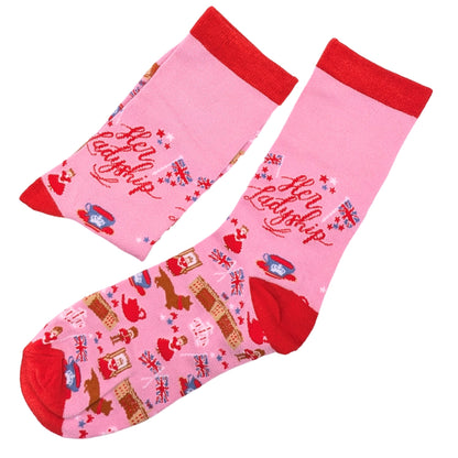 Her Ladyship Socks For Her UK 4-7 Her Majesty Bamboo Socks Novelty Gift Idea