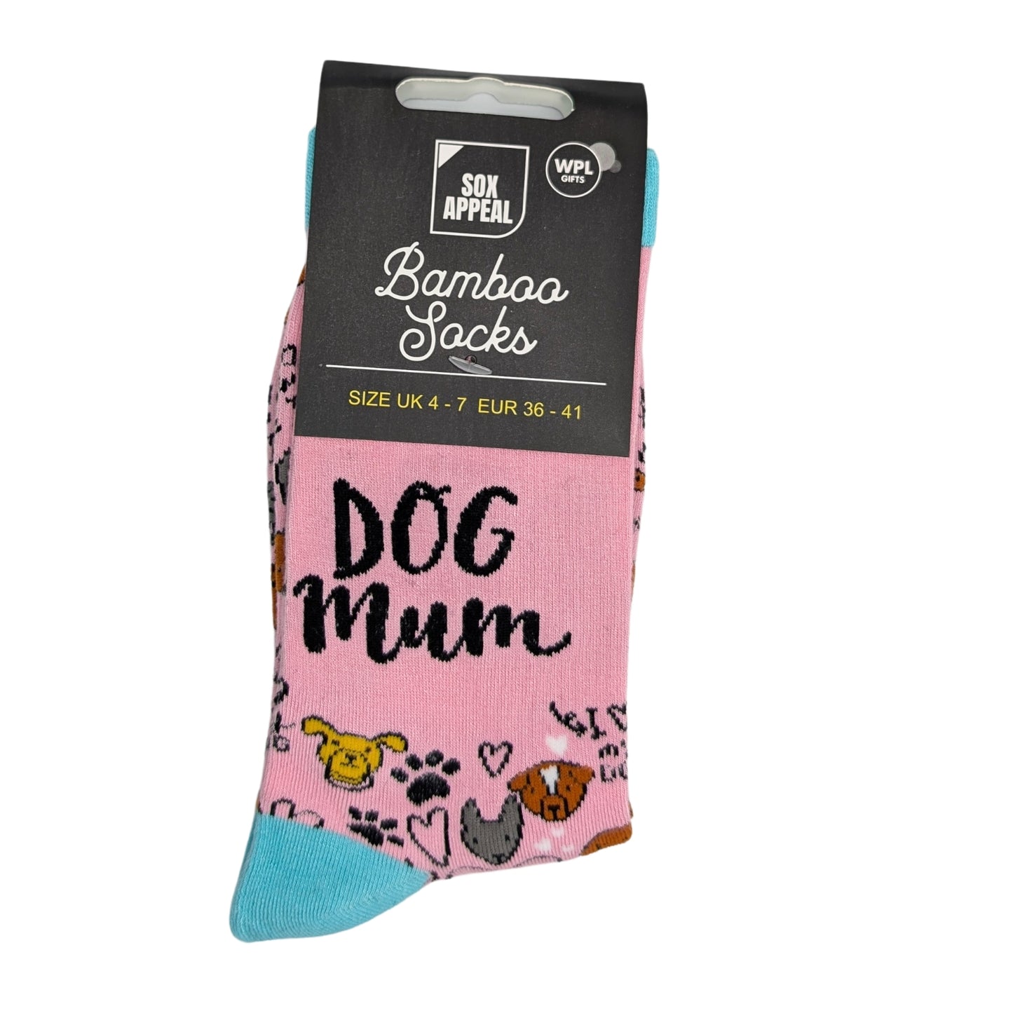 Dog Mum Socks For Her UK 4-7 Pawsome Bamboo Socks Novelty Gift Idea