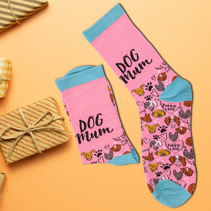 Dog Mum Socks For Her UK 4-7 Pawsome Bamboo Socks Novelty Gift Idea