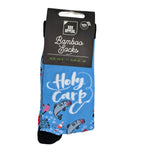 Holy Carp Fishing Socks For Him UK 8-11 Bamboo Socks Novelty Gift Idea