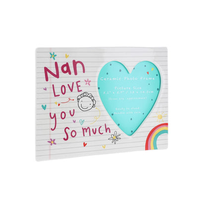 Scribbles Cute Best Nan Ever Ceramic Photo Frame