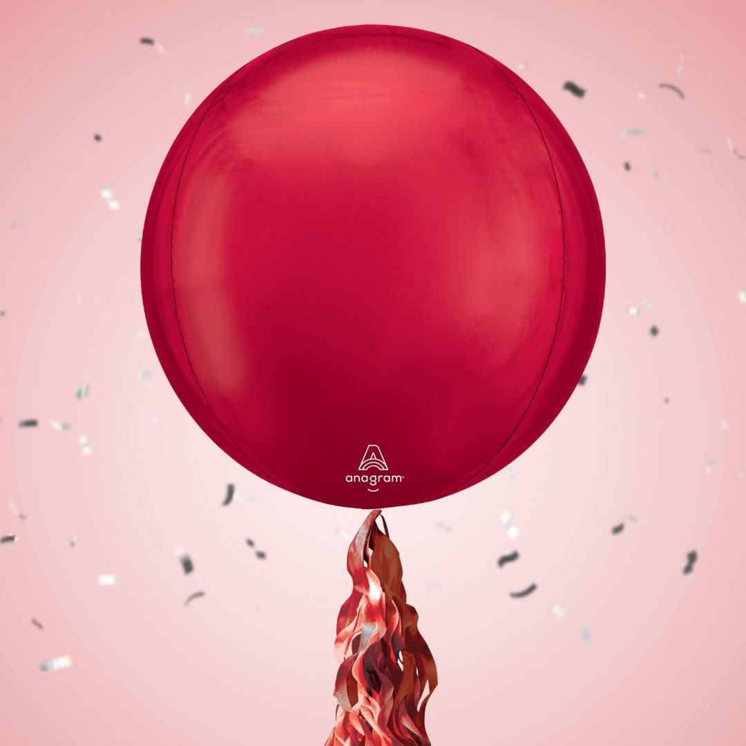 Floating Classic Red Balloon In A Box With Tail Surprise Gift - Personalise It!