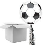 Floating Football Balloon In A Box With Tail Surprise Gift - Personalise It!