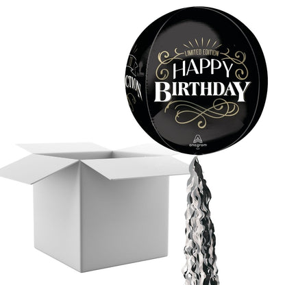Floating Better With Age Birthday Balloon In A Box With Tail Surprise Gift - Personalise It!