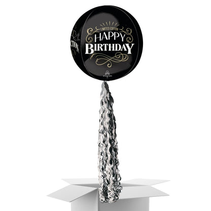 Floating Better With Age Birthday Balloon In A Box With Tail Surprise Gift - Personalise It!