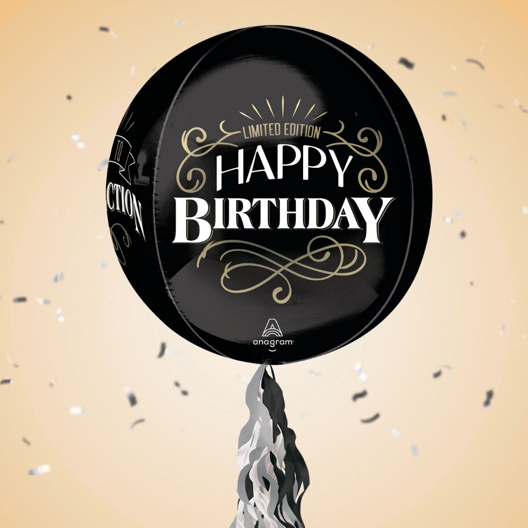 Floating Better With Age Birthday Balloon In A Box With Tail Surprise Gift - Personalise It!