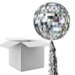 Floating Retro Disco Ball Balloon In A Box With Tail Surprise Gift - Personalise It!
