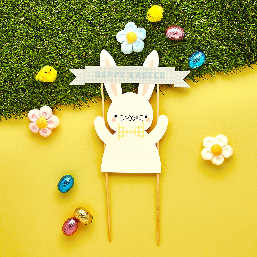 Hootyballoo Easter Bunny Cake Topper Easter Cake Decoration Topper Partyware