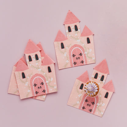 Hootyballoo 16 Pack Princess Castle Paper Napkins Children's Partyware