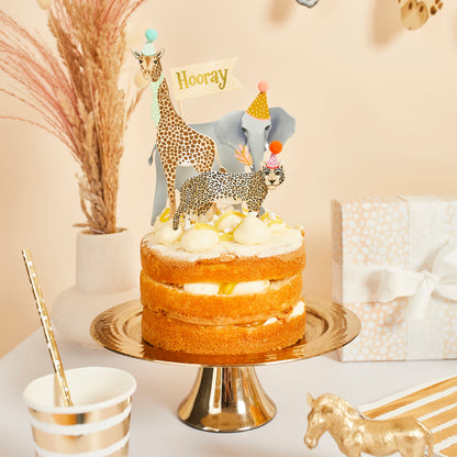 Hootyballoo Safari Party Animal Cake Topper Decoration Cake Topper Partyware