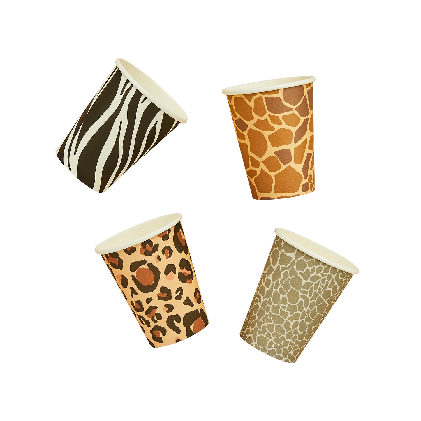 Hootyballoo 8 Pack Safari Party Animal Paper Cups Party Tableware Partyware