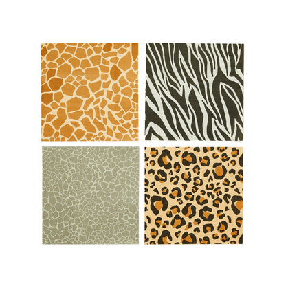 Hootyballoo 16 Pack Safari Party Animal Paper Napkins Party Tableware Partyware