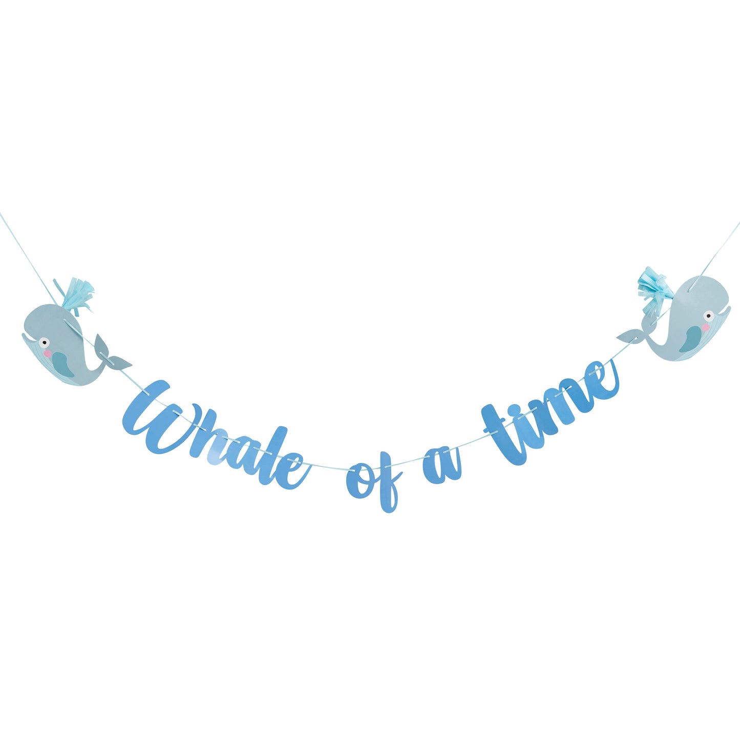 Hootyballoo Whale Of A Time Tassel Banner 2M Decoration Banner Partyware