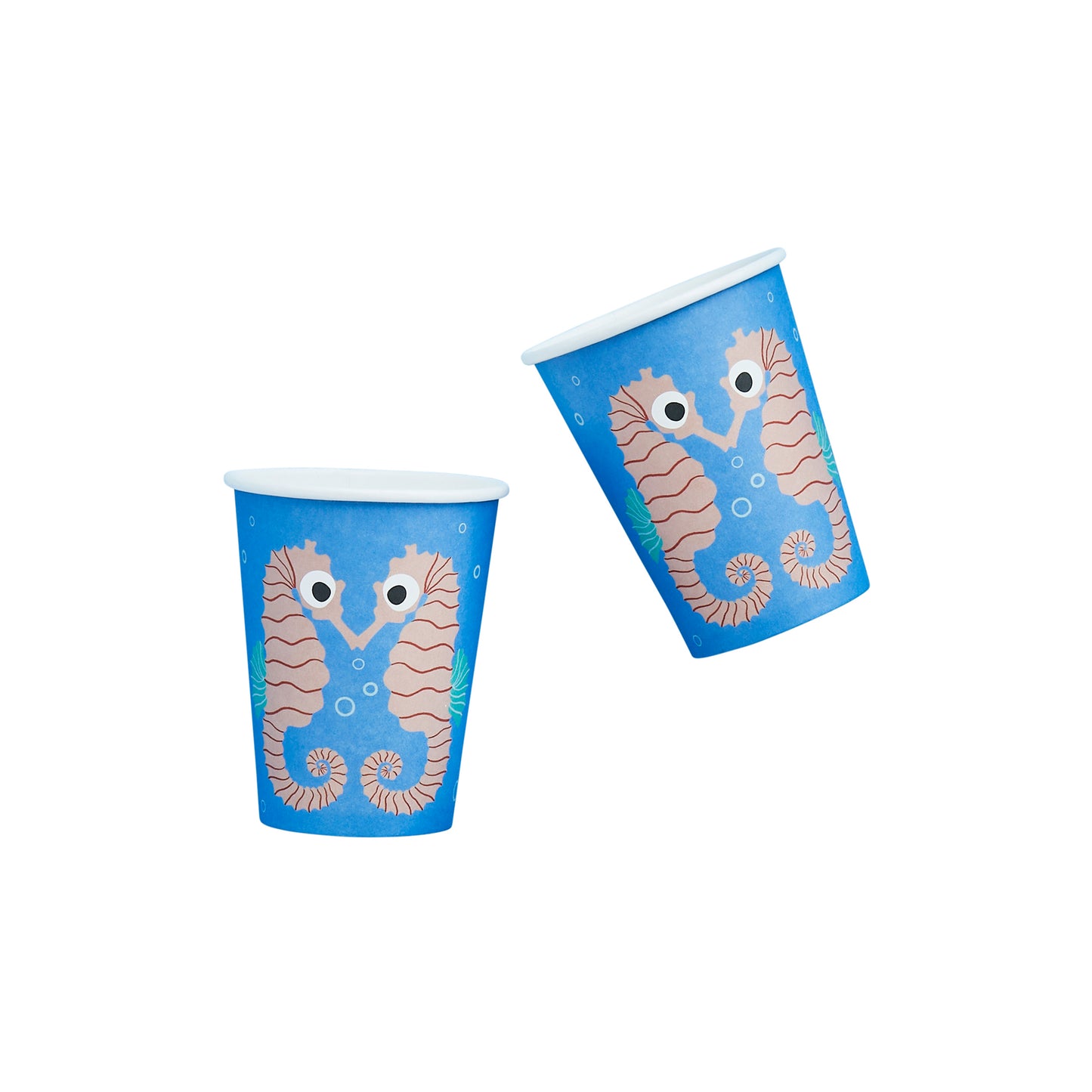 Hootyballoo 8 Pack Whale Of A Time Seahorse Paper Cups Party Tableware