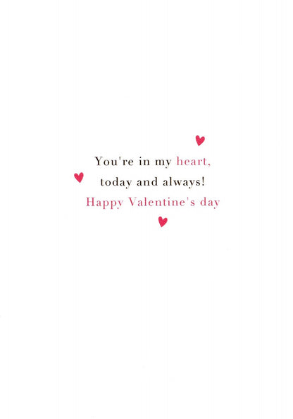 One I Love Love Is In Air! Valentines Day Hand-Finished Greeting Card