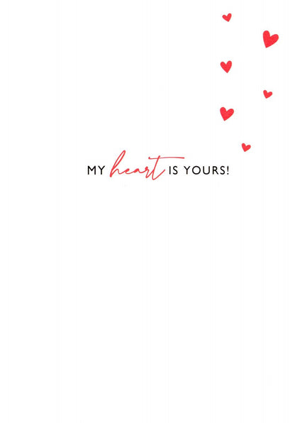 Love Letters Swooning In Pink Valentines Day Hand-Finished Greeting Card