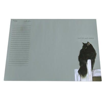 Desk Jotter Fluffy Cat I Don't DO Small Children Little Dog Laughed
