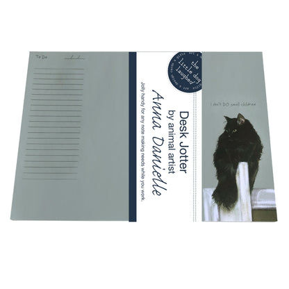 Desk Jotter Fluffy Cat I Don't DO Small Children Little Dog Laughed