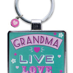 Grandma Live Love Spoil Little Wishes Metallic Keyring