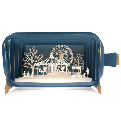 Message In A Bottle Carnival Pop Up Birthday Greeting Card
