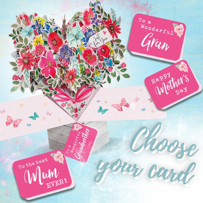 Just For You Bouquet Pop Up Greeting Card Choice Of Cards