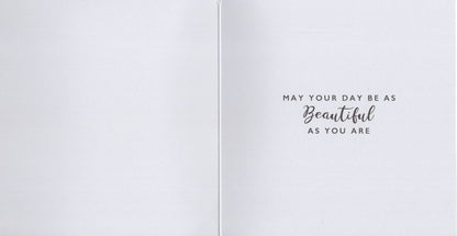 B Is For Beautiful Birthday Gold Foiled Birthday Greeting Card