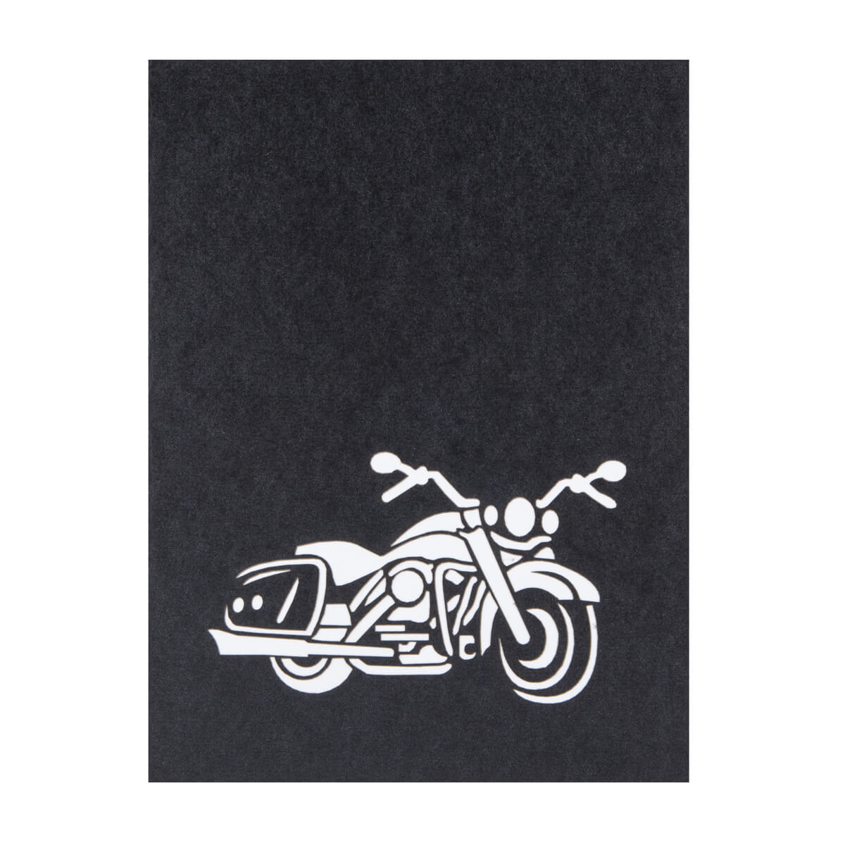 Motorbike Pop-Up Any Occasion Greeting Card Blank Inside