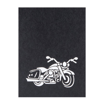 Motorbike Pop-Up Any Occasion Greeting Card Blank Inside