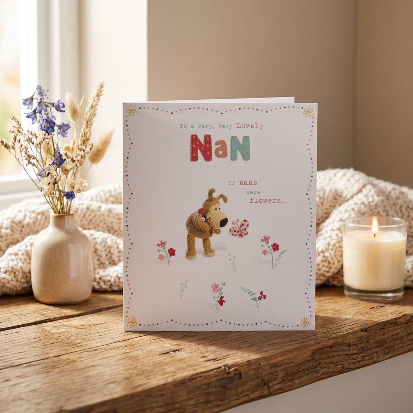 Boofle If Nans Were Flowers Mother's Day Greeting Card
