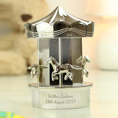 Personalised Carousel Money Box - Personalise It!