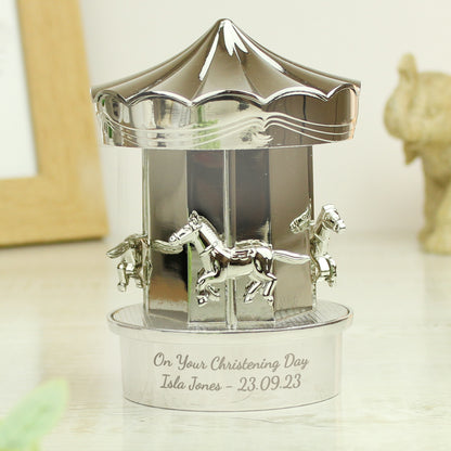 Personalised Carousel Money Box - Personalise It!
