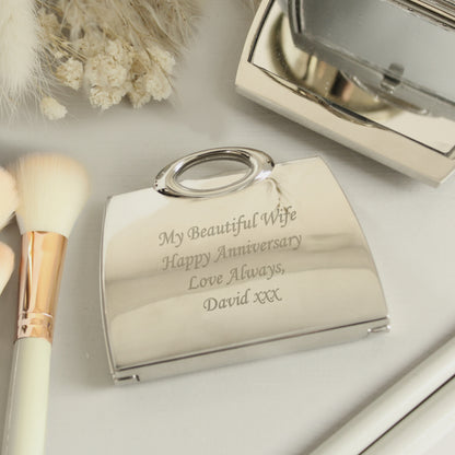 Personalised Handbag Compact Mirror - Personalise It!