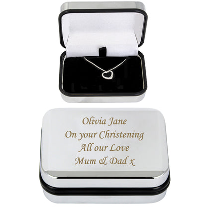 Personalised Box With Heart Necklace - Personalise It!