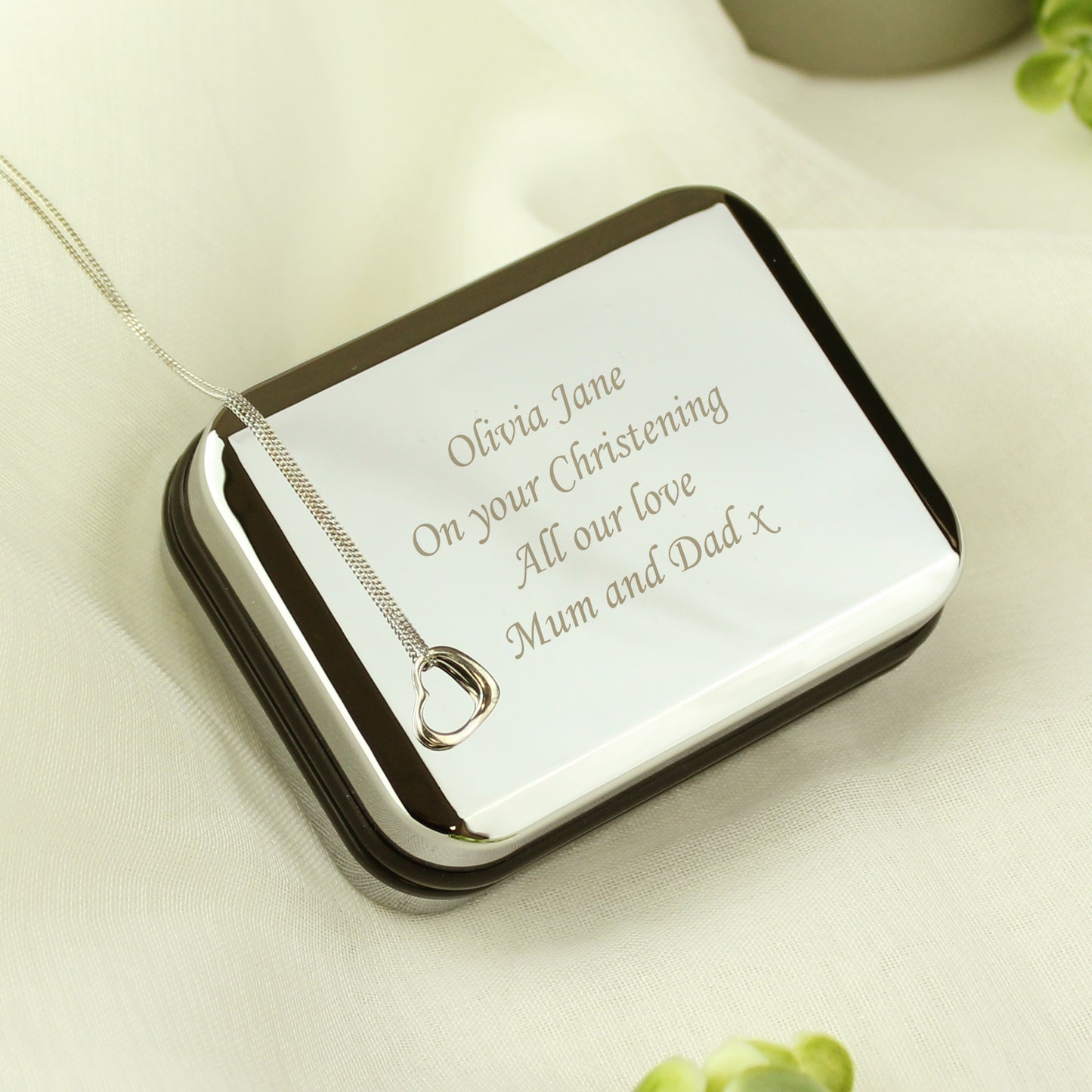 Personalised Box With Heart Necklace - Personalise It!