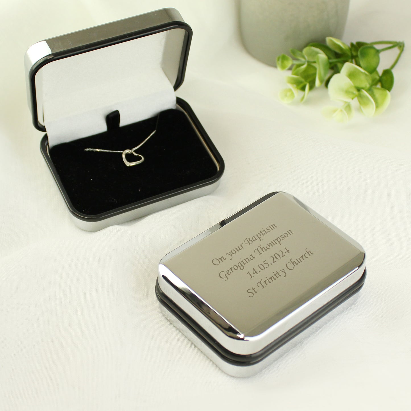 Personalised Box With Heart Necklace - Personalise It!