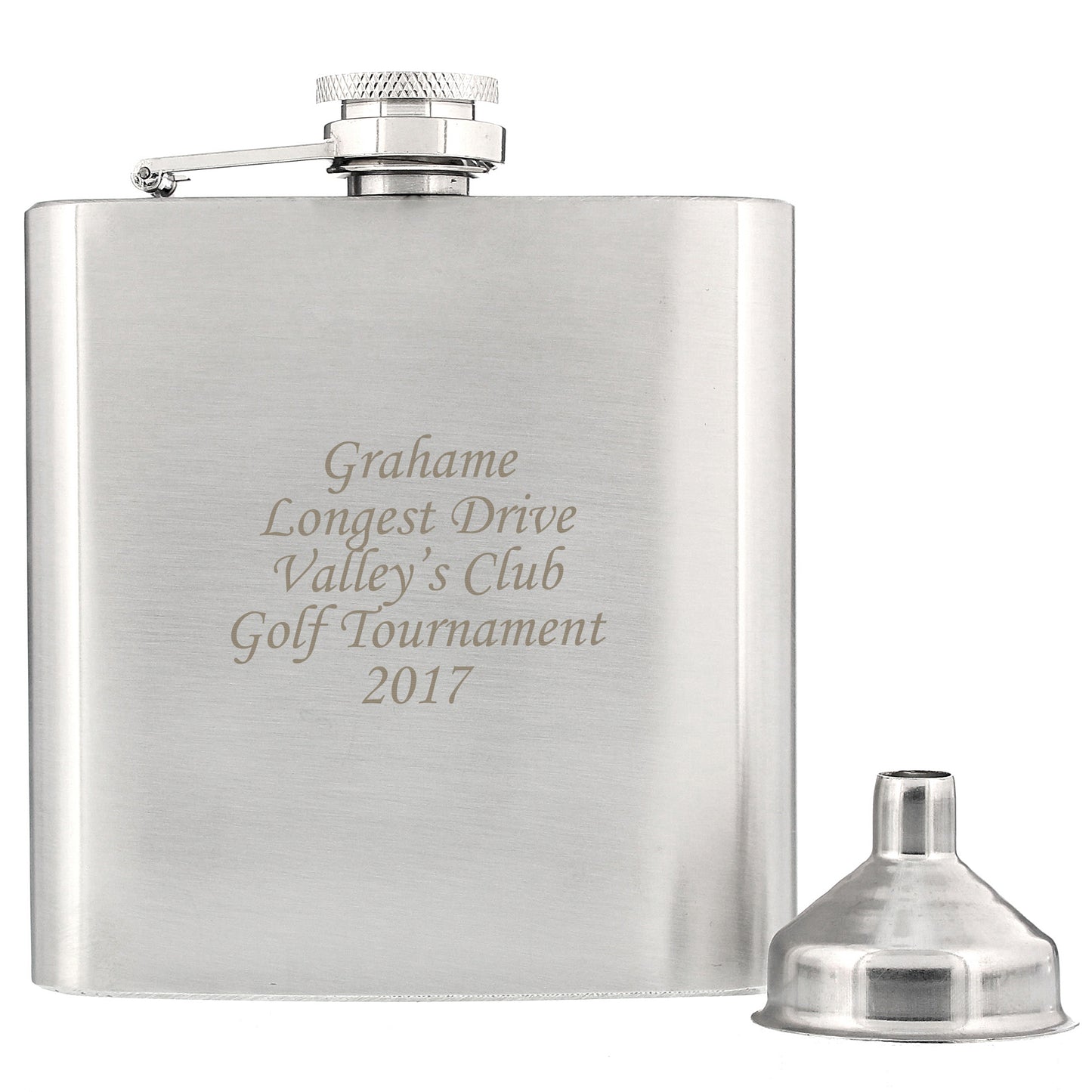 Personalised Boxed Stainless Steel Hip Flask - Personalise It!