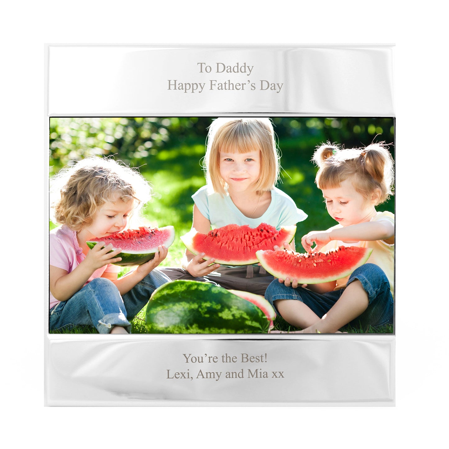 Personalised Silver Square 6x4 Photo Frame - Personalise It!